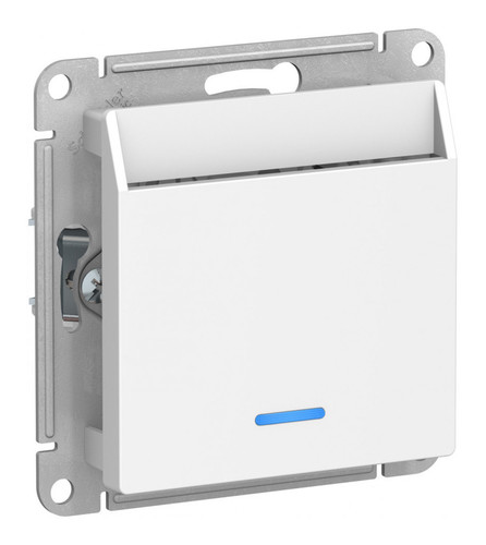 Карточный выключатель Systeme Electric ATLASDESIGN, механический, белый