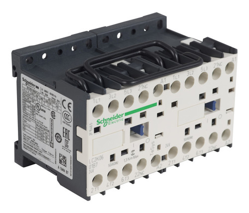 Реверсивный контактор Schneider Electric TeSys LC2K 3P 6А 400/24В AC 2.2кВт