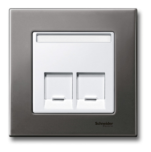 Рамка 1 пост Schneider Electric MERTEN M-ELEGANCE, серый родий