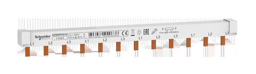 ШИНКА ГРЕБЕНЧАТАЯ 3П (L1L2L3) 12МОД ШАГ 18ММ 63А РАЗРЕЗАЕМАЯ