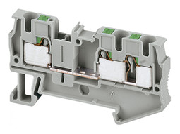 Клеммник втычной проходной Linergy TR 4 мм², серый, NSYTRP43