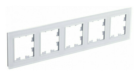 Рамка 5 постов Systeme Electric ATLASDESIGN NATURE, белый, (пластик)