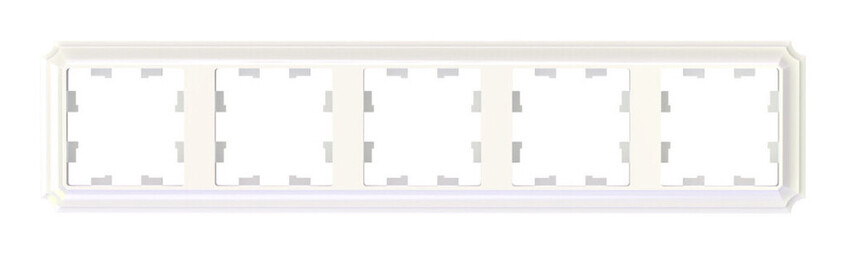 Рамка 5 постов Systeme Electric ATLASDESIGN ANTIQUE, жемчуг, ATN100405